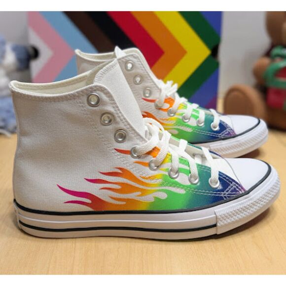 Converse Chuck Taylor All Star Pride Unisex High Top Sneakers Women's 8.5 NIB - Picture 4 of 14